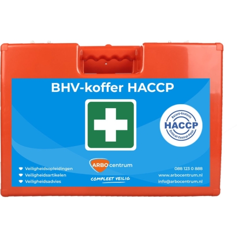BHV koffer HACCP - BHV oranje kruis HACCP