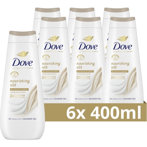 6x Dove Douchecreme Nourishing Silk 400 ml