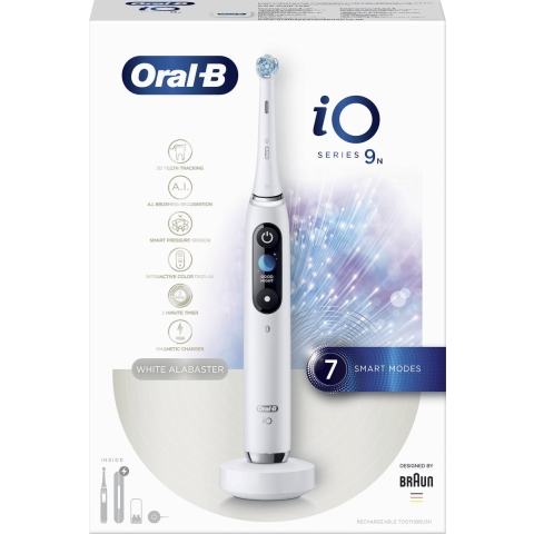 Oral-B iO Series 9N Volwassene Vibrerende tandenborstel Wit