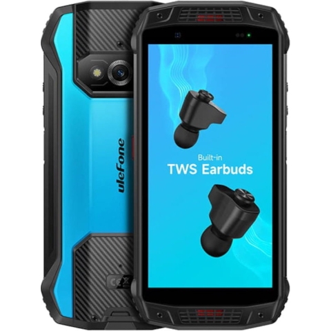 Smartphone Ulefone Armor 15 ARM Cortex-A53 MediaTek Helio G35 6 GB RAM 128 GB Zwart Zwart/Blauw