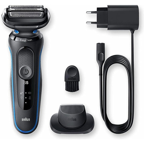 Braun Series 5 51-B1200S Scheerapparaat met scheerblad Trimmer Blauw