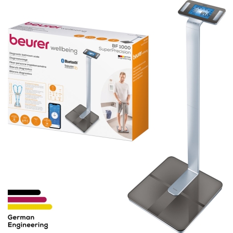 Beurer BF 1000 Super Precision BT Analyse-personenweegschaal Weegbereik (max.): 200 kg