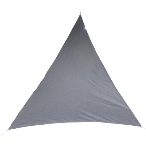 Premium kwaliteit schaduwdoek/zonnescherm Shae driehoek grijs 4 x 4 x 4 meter -
