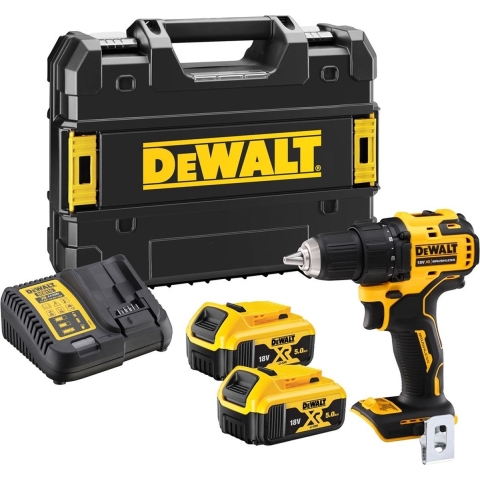 DeWalt DCD708P2T | Compacte Schroef-/boormachine | 18V XR | Brushless | 2x 5.0Ah | in TSTAK - DCD708P2T-QW