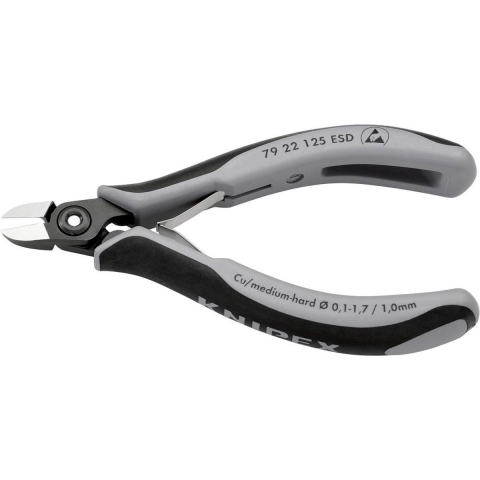 Knipex Zijsnijtang ronde-kop 125 mm ESD - 7922125ESD