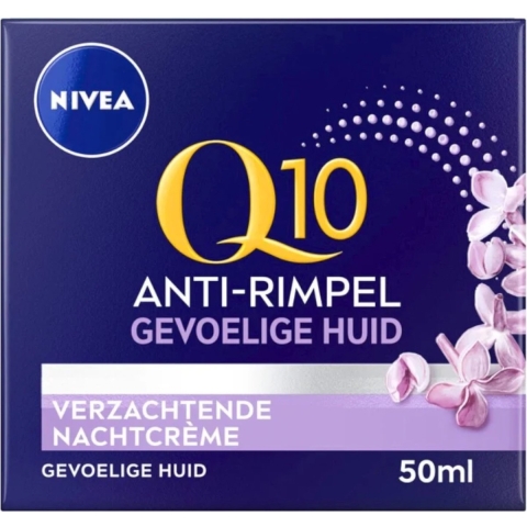 3x Nivea Q10 Power Sensitive Nachtcréme 50 ml