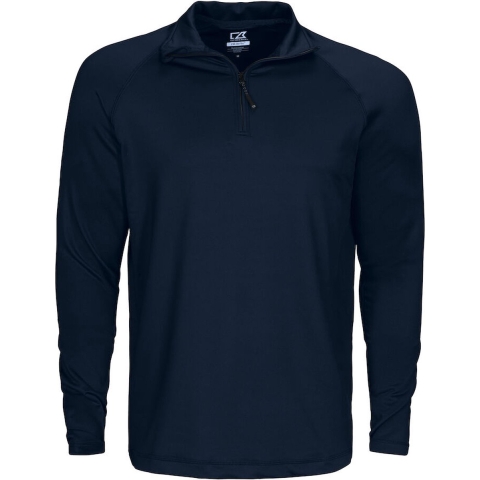 Cutter & Buck 358400 Coos Bay Half Zip Heren - Dark Navy - 4XL