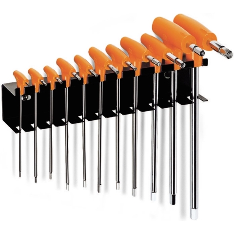 Beta 11-delige set haakse stiftsleutels met krachthandgreep (art. 96T) met support 96T/SP11 - 000960957