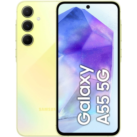 Samsung Galaxy A55 5G 16,8 cm (6.6") Hybride Dual SIM Android 14 USB Type-C 8 GB 256 GB 5000 mAh Geel