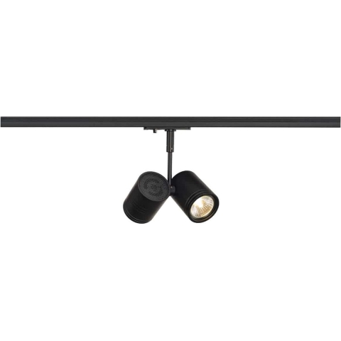 SLV 143430 230V-railsysteem lamp GU10 Zwart (mat)