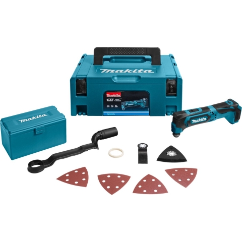 Makita TM30DZJX4 10,8 V Multitool | Zonder accu&apos;s en lader, in Mbox, acc. set - TM30DZJX4