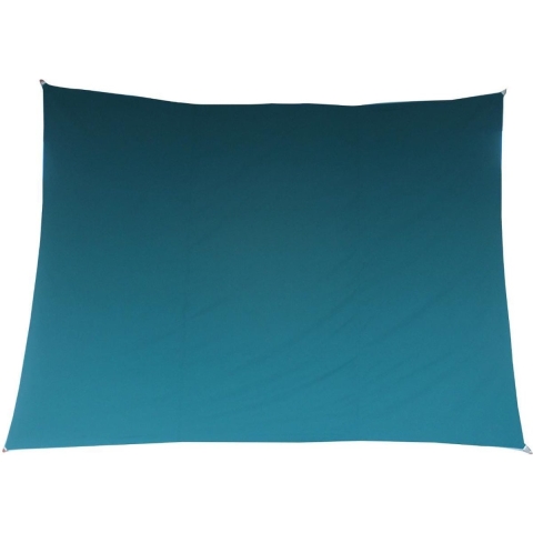 Premium kwaliteit schaduwdoek/zonnescherm Shae rechthoekig blauw 3 x 4 meter -