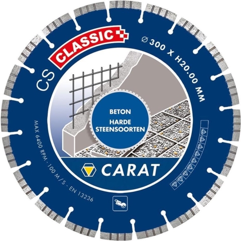 Carat DIAMANTZAAG BETON Ø300x20,00MM, CS CLASSIC - CSC3002000 - CSC3002000