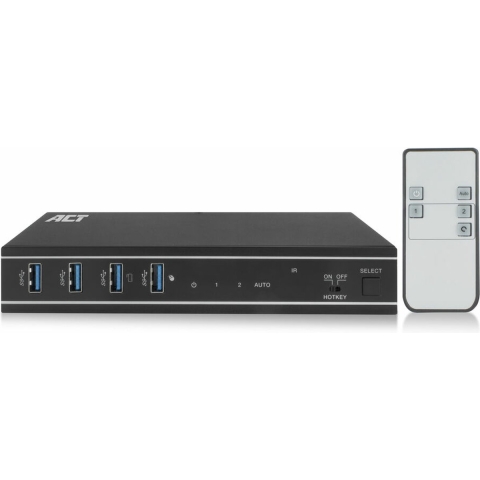 2-Poorts HDMI 4K@60Hz KVM switch, USB 3.2 Gen1 (USB 3.0) KVM-switch
