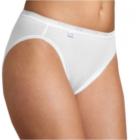 Set van 5x stuks sloggi basic tai dames slip, maat: 44 in het wit -