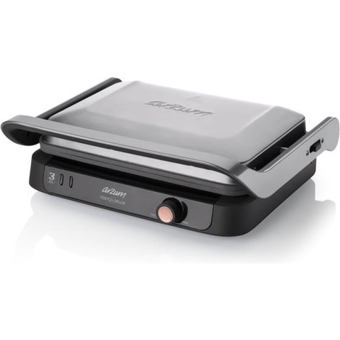 arzum AR2001 Tosti-apparaat Controlelampje, Grillfunctie, Anti-aanbaklaag Zilver