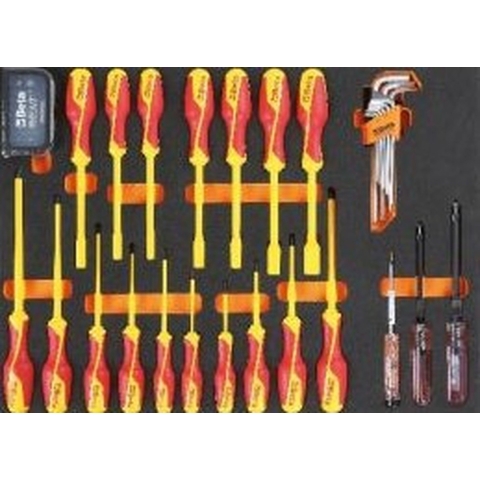 Beta Soepele voorgevormde inzetbakken met assortiment gereedschap MB63 - 024504263