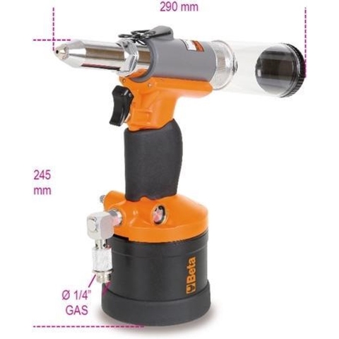 Beta 1946C4,8 Blindklinktang | Pneumatische | met nagelafzuiging - 019460006