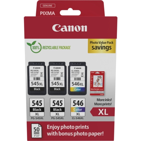 Canon PG-545XLX2/CL-546XL Photo Value Pack | Cartridges&Toners | Computer&IT - Printen&Scannen | 8714574680040