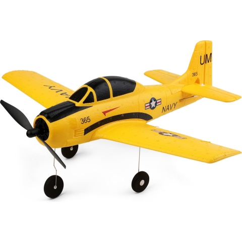 Amewi AMXFlight T28 Trojan Geel RC vliegtuig RTF 388 mm