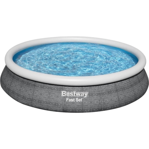 Bestway FastSet Zwembad 457x84cm + Pomp 12 Volt
