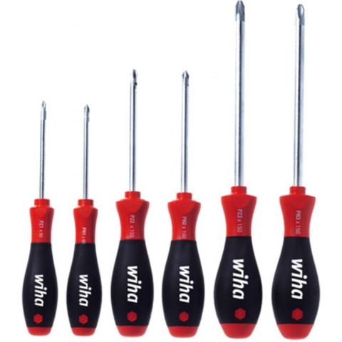 Wiha 311K6 Schroevendraaierset SoftFinish Phillips, Pozidriv 6-delig - 26146