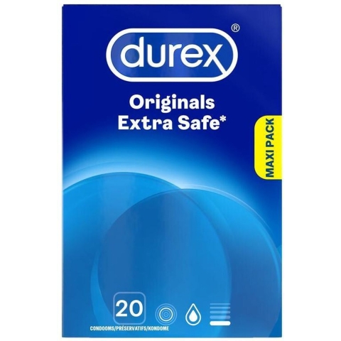 3x Durex Condooms Extra Safe 20 stuks
