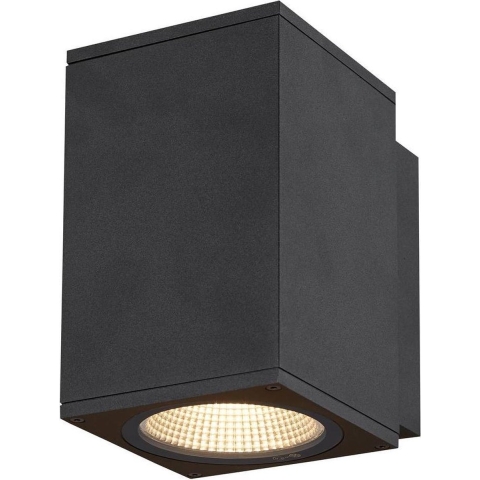 SLV ENOLA SQUARE M 1003417 LED-buitenlamp (wand) LED vast ingebouwd 10 W Antraciet