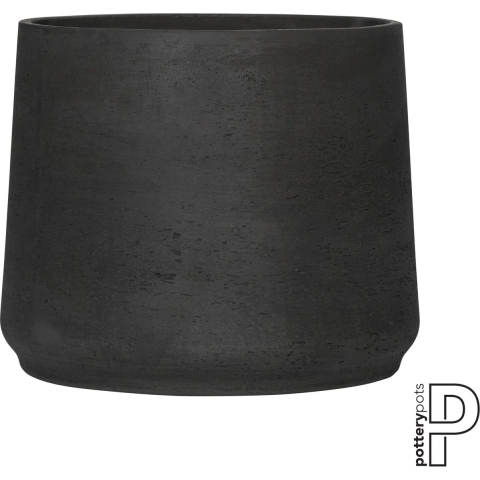 Pottery Pots Bloempot Patt Black washed-Zwart D 34 cm H 28.5 cm