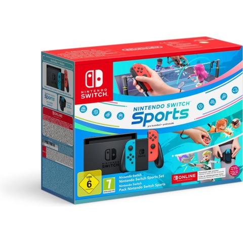 Nintendo Switch Rood En Blauw - Sports + 12 Maanden Nintendo Online