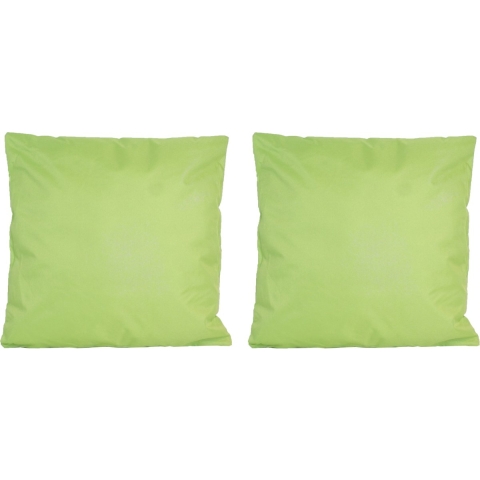 6x Bank/sier kussens voor binnen en buiten in de kleur groen 45 x 45 cm -