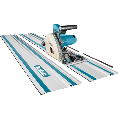 Makita SP6000J1X2 Invalcirkelzaag | 2 geleiderails + koppelstukken | 1300w 165mm - SP6000J1X2