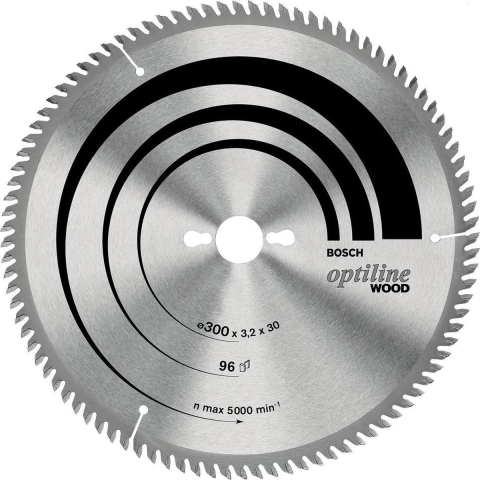 Bosch Accessoires Cirkelzaagblad Optiline Wood 305 x 30 x 3,2 mm, 72 1st - 2608641771