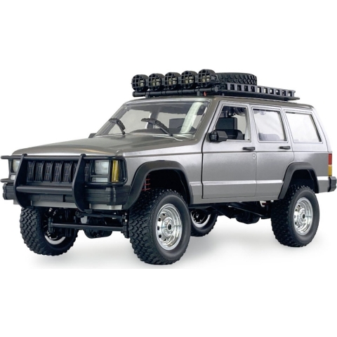 Amewi JC-X12 Scale Zilver Brushed 1:12 RC auto Elektro Terreinwagen 4WD RTR 2,4 GHz Incl. accu en lader