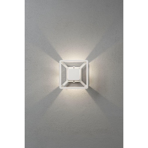Konstsmide Pescara 7989-250 LED-buitenlamp (wand) LED LED vast ingebouwd 3 W Wit