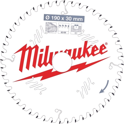 Milwaukee Accessoires Cirkelzaagblad 190 x 30 mm (48 tanden) - 4932471380