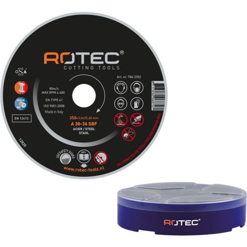 Rotec Doorslijpschijven STAAL ø350x4,0x25,4 - 10 stuk(s) - 7863504