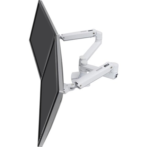 Ergotron LX Dual Arm Side by Side Desk Mount Monitor-tafelbeugel 2-voudig 38,1 cm (15) - 68,6 cm (27) Wit In hoogte verstelbaar, Draaibaar, Kantelbaar,