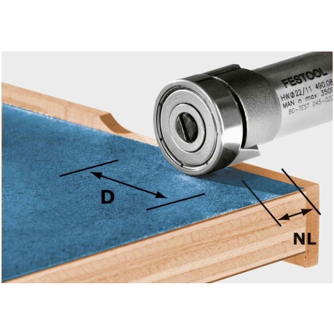 Festool Accessoires HW/KLS D22/8-OFK Kantenfrees HW | 490565