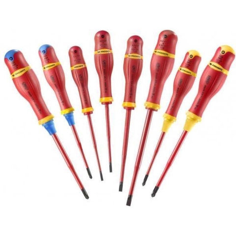 Facom ATB.J8TVE - set 8 schroevendraaier borneo slim bled - ATB.J8TVE