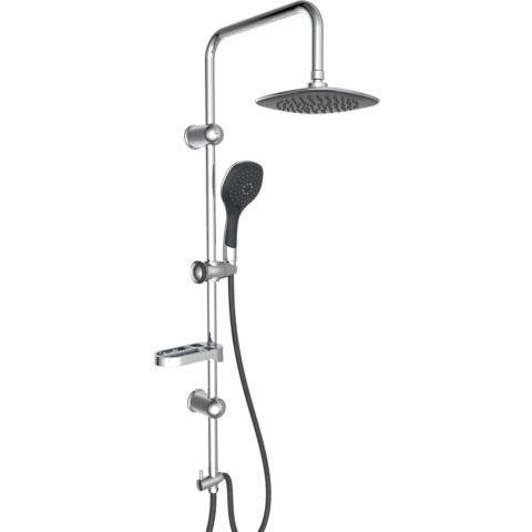 EISL DUSCHTRAUM hoofddouche set | chroom-zwart - DXLD60088CS DXLD60088CS