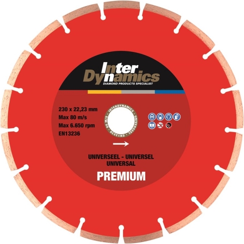 Inter Dynamics Diamantzaag Universeel Premium 180x22,2mm - 404181