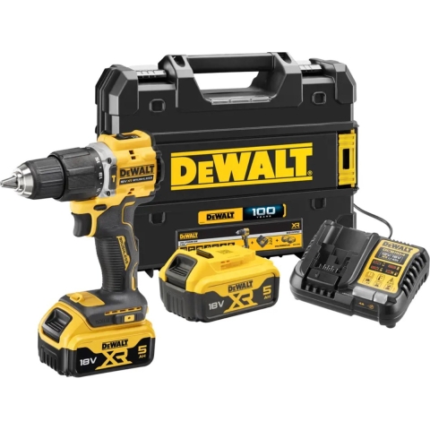 DeWalt DCD100YP2T-QW Accu klopboormachine 18V 5,0Ah Li-Ion in TSTAK koffer - 100 year Special Edition