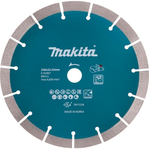 Makita Accessoires Diamantschijf 230x22,23x2,4mm Segment - E-02967 - E-02967