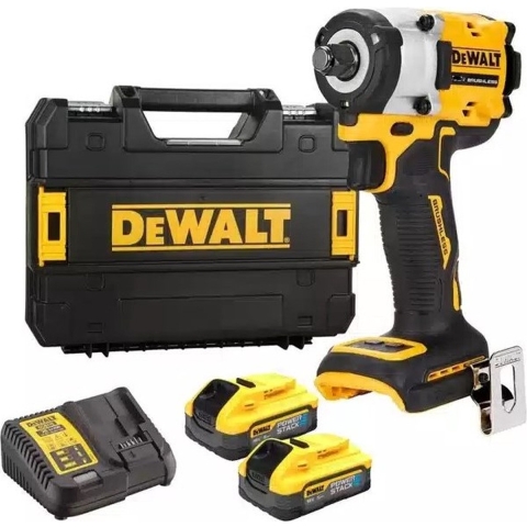 DeWalt DCF921H2T-QW - 18V XR Brushless Accu Slagsmoersleutel | met Frictiering | 1/2" | 2x 5.0Ah Powerstack | in TSTAK DCF921H2T-QW