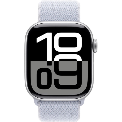 Apple Watch Series 10 GPs 42mm Blue Cloud Sport Loop Smartwatch Silver