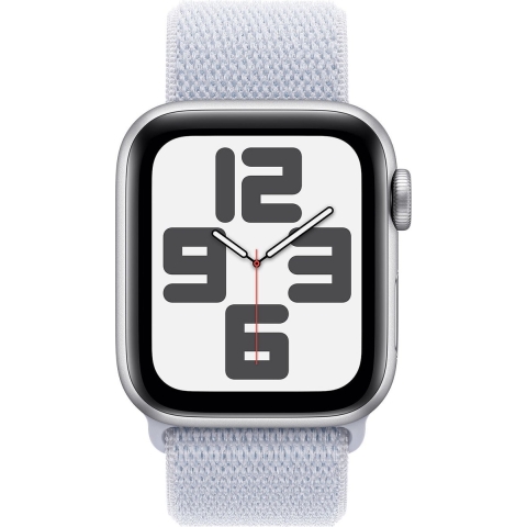 Apple Watch Se GPs 40mm Blue Cloud Sport Loop Smartwatch Silver Aluminium