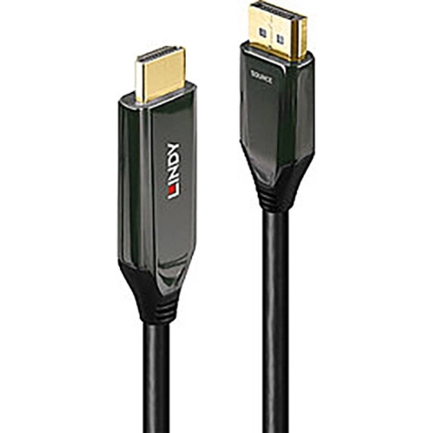 LINDY 40932 DisplayPort-kabel DisplayPort / HDMI Adapterkabel DisplayPort-stekker, HDMI-A-stekker 3.00 m Zwart