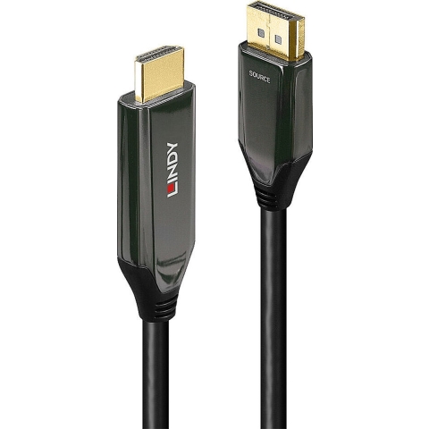LINDY 40930 DisplayPort-kabel DisplayPort / HDMI Adapterkabel DisplayPort-stekker, HDMI-A-stekker 1.00 m Zwart