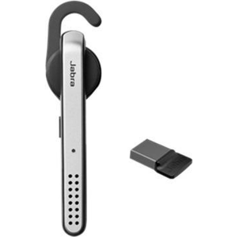 Jabra Stealth UC MS Headset Draadloos oorhaak, In-ear Oproepen/muziek Micro-USB Bluetooth Zwart